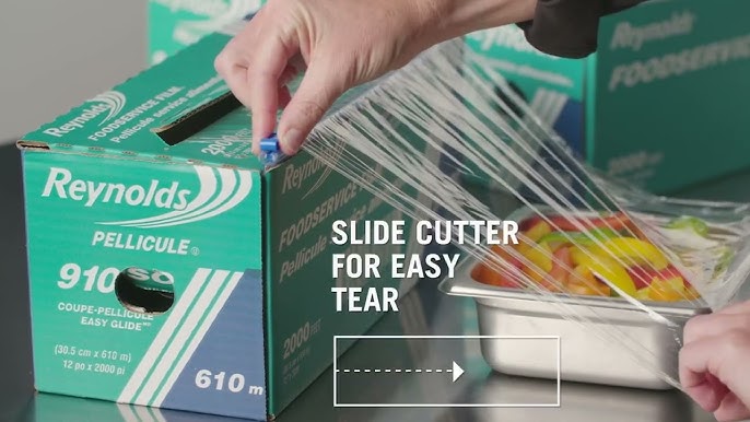 Question for those who have purchased the two pack of plastic food wrap:  Are BOTH boxes supposed to come with the slide cutter? : r/Costco