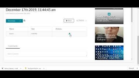 How to Download Videos from Kaltura to your computer