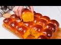 Soft and pillowy pumpkin bread rolls super easy to make