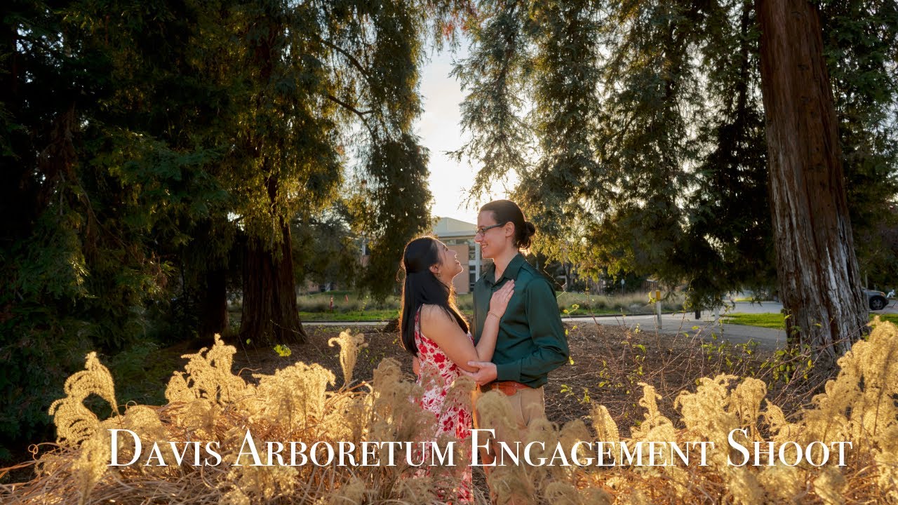 Gorgeous UCDavis Arboretum Engagement Story Slideshow