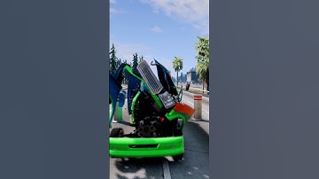 "Chained Bollard vs Cars – Unstoppable Force Meets Immovable Object | BeamNG Drive"|| Beamng Boom ||