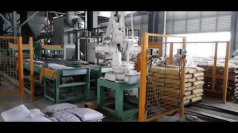 Robotic arm palletizer, robotic palletising, robot palletizing system