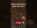 Minecraft Hidden Base Entrance #redstone #minecraft