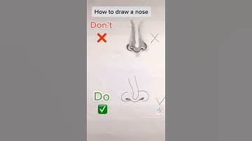 How to draw a nose//easy pencil sketch drawing//shorts