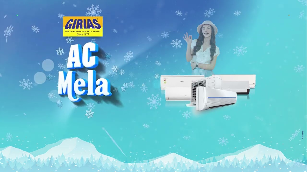 This summer, beat the heat with unbeatable comfort at Girias AC Mela! | Easy EMI | Upto 100% Casback