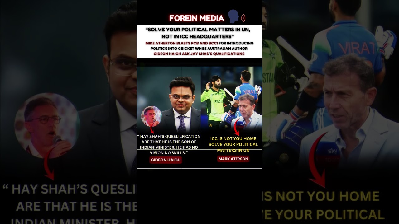 Foreign Media  & ICC Blast on Jay Shah & India 🗣🚨