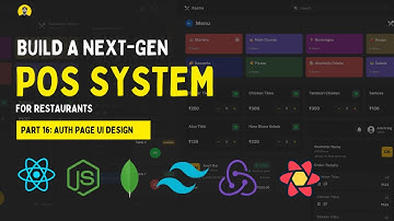 Restaurant POS System with React & Node.js – Part 16: Auth Page UI Design | #mern #possystem #react
