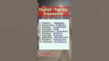 Build your vocabulary with English Tagalog Translation Part 3 #Tagalog #educationalvideos #shorts