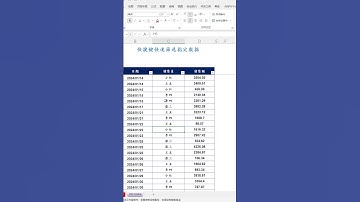 EXCEL技巧：快捷键筛选数据