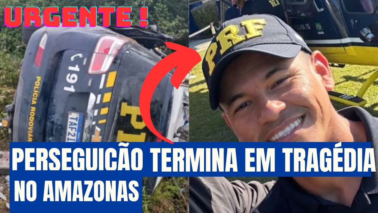 Acidente durante perseguição na BR-174 deixa agente da PRF morto e dois feridos no AM