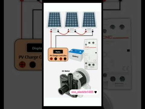 Connect CNC DC Motor With Solar Panels And Battery For Normal Power Supply