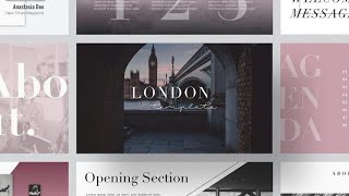 Powerpoint Presentation Templates: LONDON PowerPoint Template + Gift
