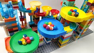 Marbles Go WILD in 3 Giant Bowls! 🤯🌈 Satisfying Marble Run