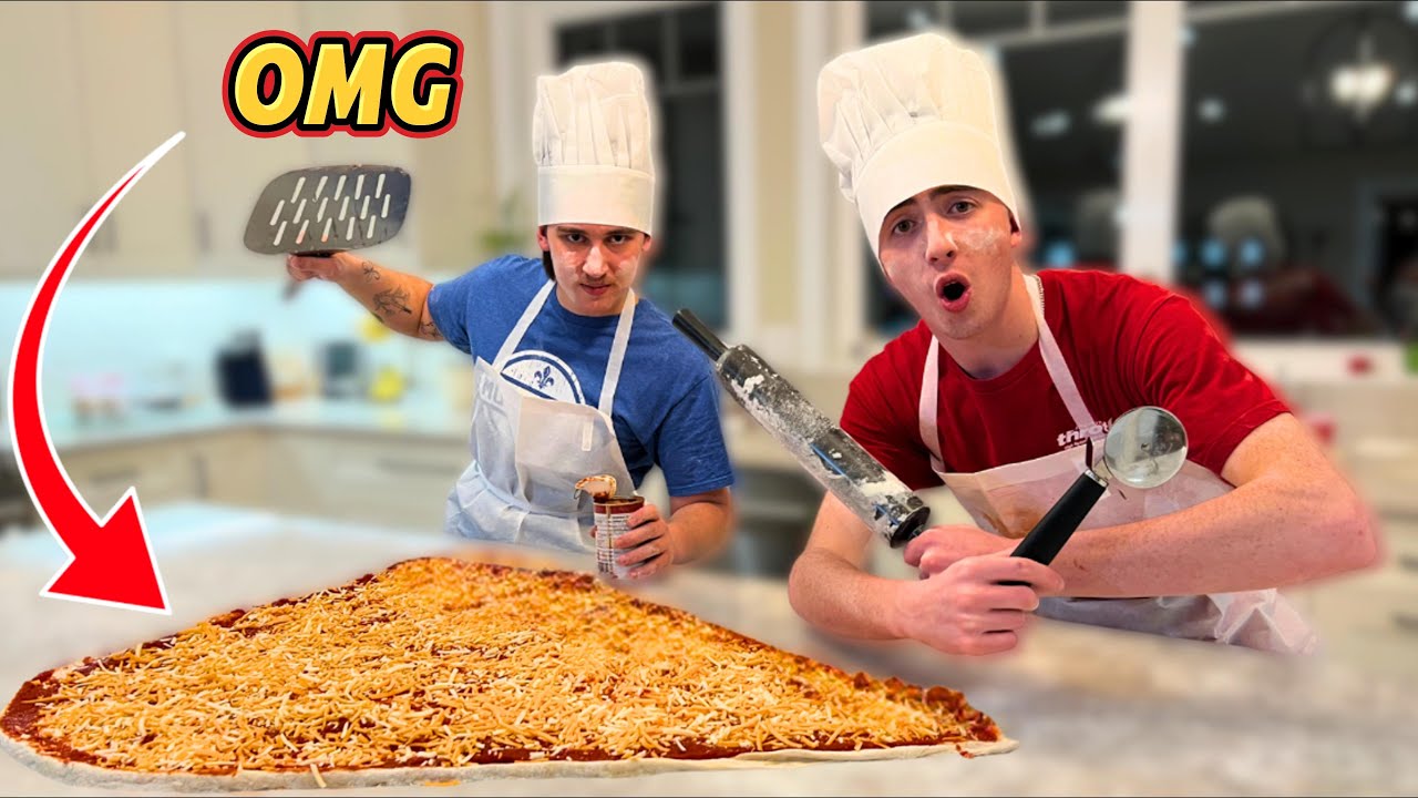 Worlds Biggest Pizza Slice *GONE WRONG* - YouTube