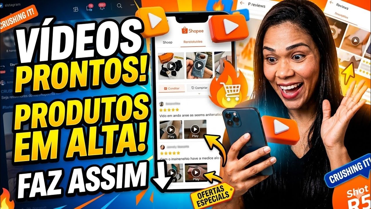 👉 Onde achar produtos em alta + vídeos prontos na Shopee - YouTube