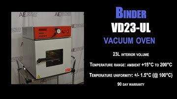 Binder VD23 vacuum oven (3675C OVEN)