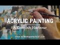 Acrylic Painting Beginners Seascape Tutorial (HD)