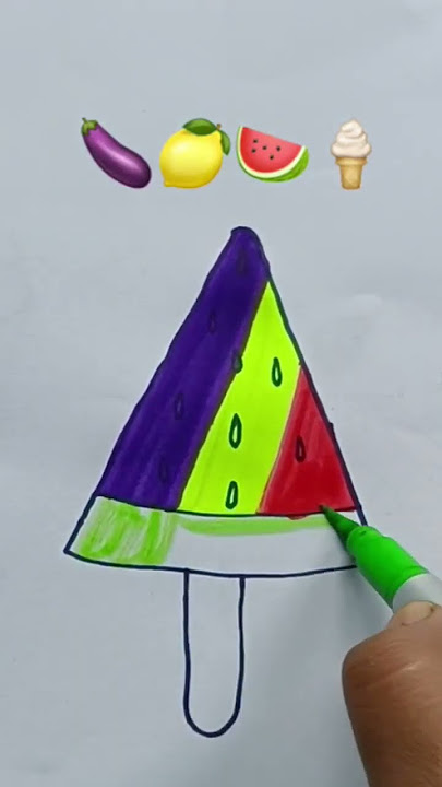 Amazing Colours Mixing 🍆🍋🍉🍦 #Satisfying #Creative #painting #shorts #viral #rongtuli