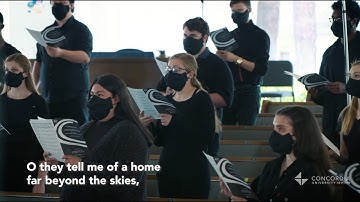 Concordia Choir performs “Unclouded Day” by Shawn Kirchner