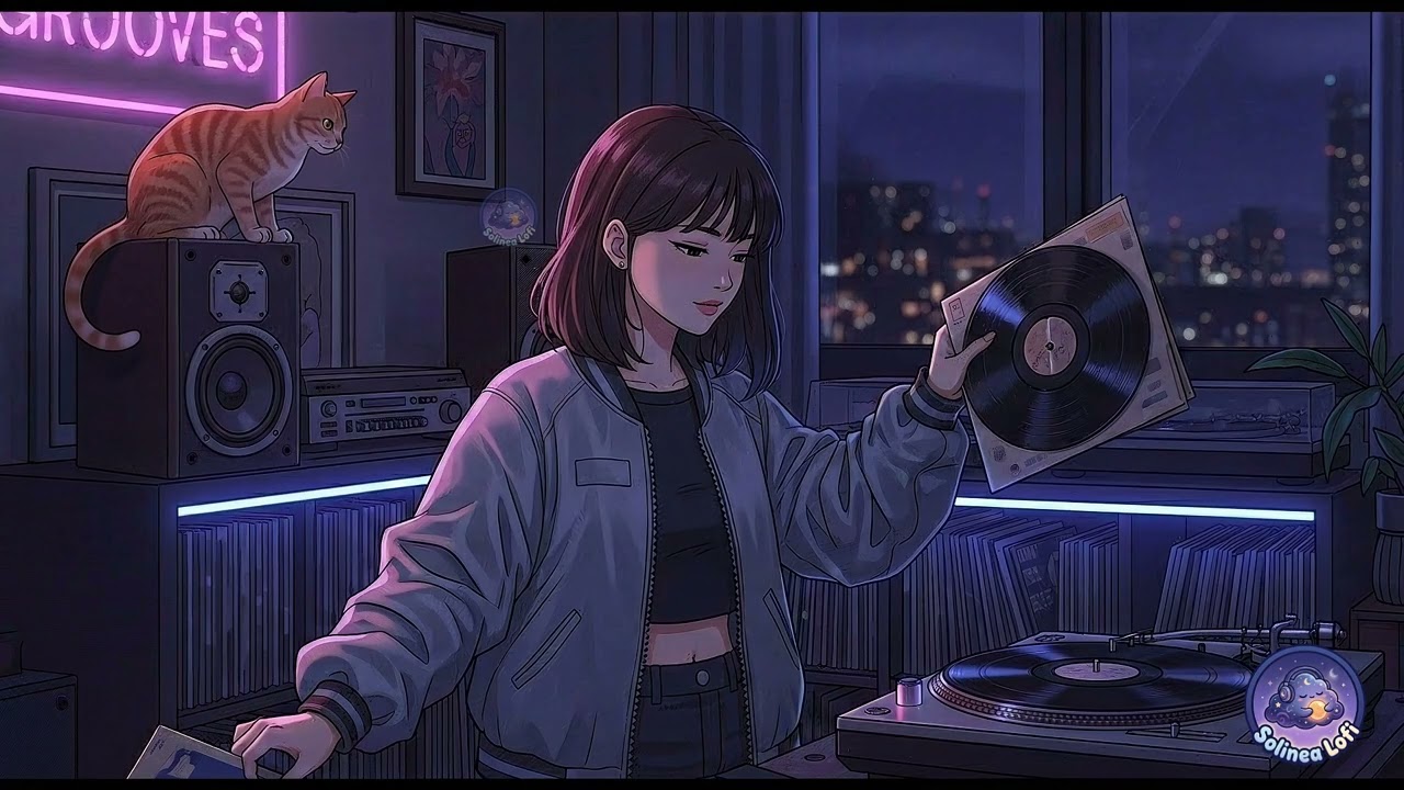 🌙Late Night Lofi to Unwind | Quiet Grooves After Dark — Warm Chillhop Lofi | Solinea Lofi