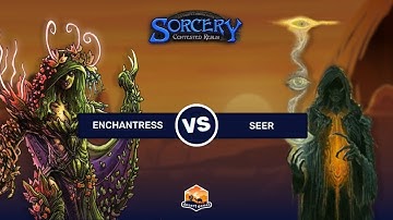 Sorcery Contested Realm Live gameplay - Enchantress vs. Seer
