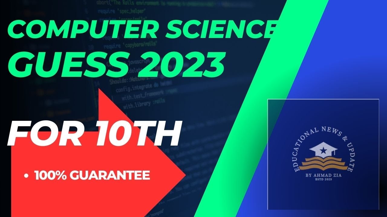 computer science guess paper 2023,10th class YouTube