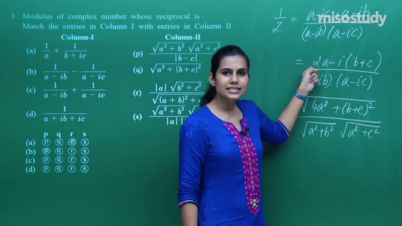 JEE Mathematics | 06. Complex Numbers & Quadratic Equations | JEE Advanced Exercise | In English