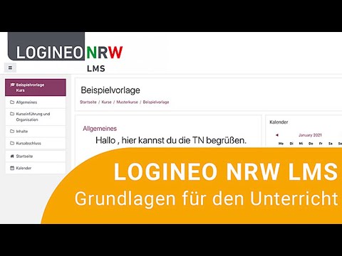 Online-Fortbildung: Lernplattform Logineo NRW LMS - Grundlagen für den Unterricht