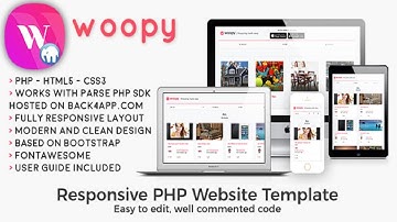 woopy PHP Listings Chat Web Template