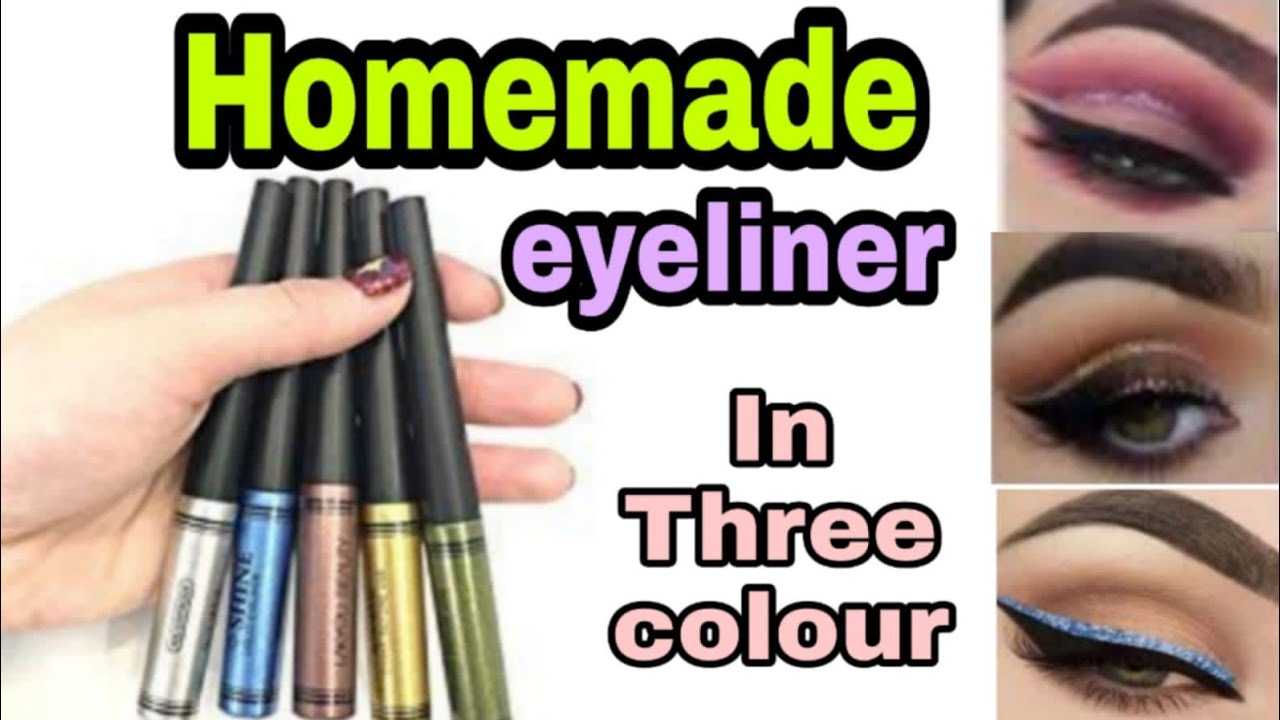 How to make eyeliner Diy eyeliner without charcoal YouTube