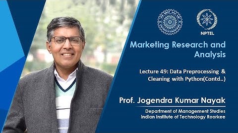Lecture 49: Data Preprocessing & Cleaning with Python(Contd..)