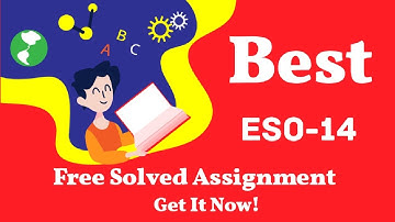 ESO 14 solved assignment |2023|