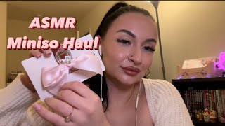 ASMR Miniso Haul! Tapping, scratching, rambling, mouth sounds