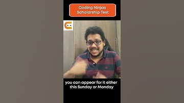 Coding Ninjas Scholarship Test #shorts