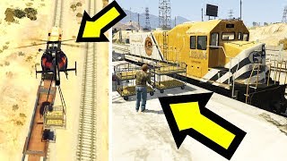 إلى أين يأخد القطار الذهب في لعبة جي تي أي 5 ؟ | GTA V Train & The Gold