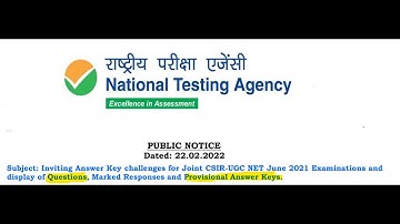 CSIR Part A - Questions with Key (at the end) | NET JUNE 2021 - Exam date 16.2.2022 FN
