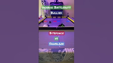 Biteforce vs Sawblaze .. Bullied .. Hexbug Battlebots  #hexbugbattlebots #hexbugvideos #battlebots