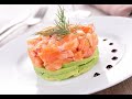 How to make especial harasu salmon tartar part2   yt  sushiyama