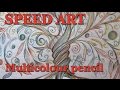 Tree of life -multicolour pencil - speed art, speed drawing, time lapse painting