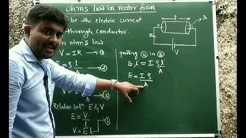 Current Electricity-3 Ohms law , Drift Velocity, & Relation between current and drift velocity
