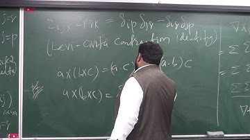 Lecture 19 (part 3): Levi-Civital Contraction identity and vector triple product