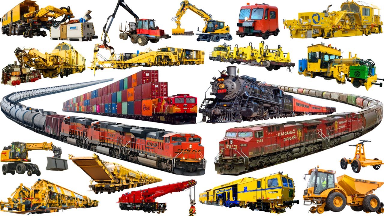 ПОЕЗД и МЕТРО | Изучайте железнодорожный транспорт на английском языке | Контейнерный поезд, Нефт...