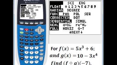 composite function by TI 84 Plus