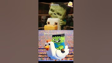 Chicken Jockey Minecraft Movie vs Animation