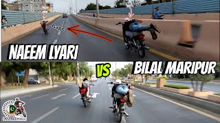 Karachi Racing Naeem Lyari Vs Bilal Maripur C.s Full Race At Gizri Pull Bike Riders Karachi
