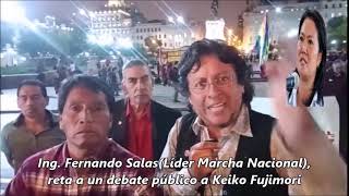 LÍDER DE LA MARCHA NACIONAL, RETA A UN DEBATE A KEIKO FUJIMORI