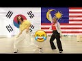 Korean vs malaysian dance battle 