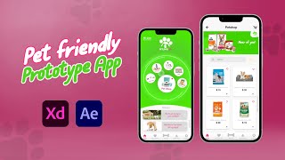 PETLOVER LIFE APP SOLUTION - PROTOTYPE - ADOBE XD