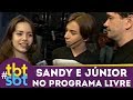 Programa Livre mostra bastidores de show incrível de Sandy e Júnior | tbtSBT (1998)