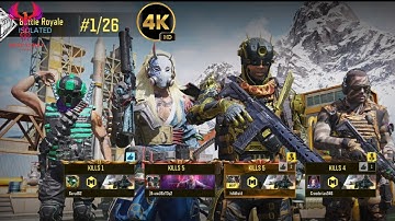 Battle with unknown squad leads to Victory - Battle Royale Isolated (COD MOBILE) IOS gameplay 4k